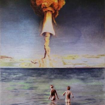 Malarstwo zatytułowany „atom III” autorstwa Kay Pischang, Oryginalna praca, Kreda