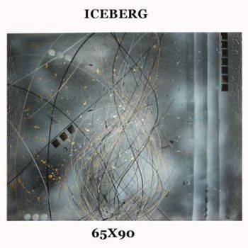 Pittura intitolato "ICEBERG" da Kaÿa, Opera d'arte originale, Olio