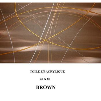 "BROWN" başlıklı Tablo Kaÿa tarafından, Orijinal sanat, Petrol