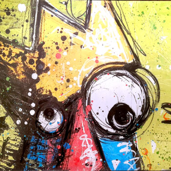 Картина под названием "It's good to be the…" - Kaza, Подлинное произведение искусства, Акрил Установлен на Деревянная рама д…