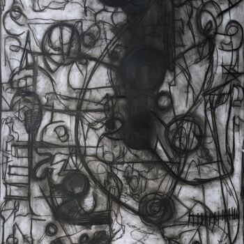 Картина под названием "A safe place" - Kazi Muhammed Taki, Подлинное произведение искусства, Древесный уголь