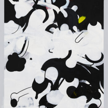Peinture intitulée "Untitled (20240125)" par Kazuhiro Higashi, Œuvre d'art originale, Acrylique
