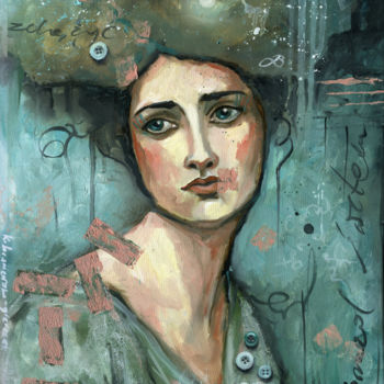 Malarstwo zatytułowany „Przed świtem” autorstwa Katarzyna Bruniewska-Gierczak, Oryginalna praca, Olej