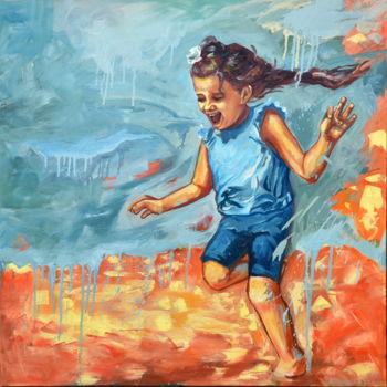 Malarstwo zatytułowany „W biegu” autorstwa Katarzyna Bruniewska-Gierczak, Oryginalna praca, Olej