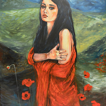 Pintura titulada "W makach" por Katarzyna Bruniewska-Gierczak, Obra de arte original, Oleo