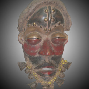 Sculpture intitulée "Masque Dan de la co…" par Kebe, Œuvre d'art originale, Bois