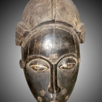 Scultura intitolato "Masque Baoulé art t…" da Kebe, Opera d'arte originale, Legno