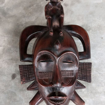 Sculpture intitulée "Masque Sénoufo de l…" par Kebe, Œuvre d'art originale, Bois