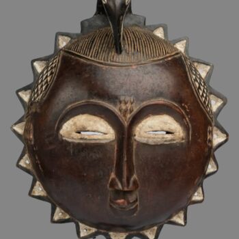 雕塑 标题为“Masque Baoulé art t…” 由Kebe, 原创艺术品, 木