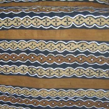 Textile Art με τίτλο "Bogolan" από Kebe, Αυθεντικά έργα τέχνης