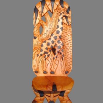 雕塑 标题为“Chaise à palabre Af…” 由Kebe, 原创艺术品, 木