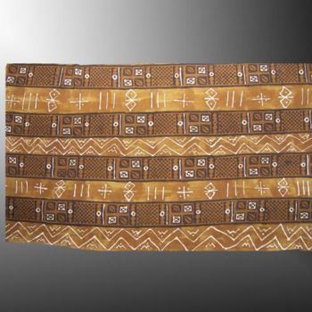 Arte têxtil intitulada "Bogolan du Mali art…" por Kebe, Obras de arte originais