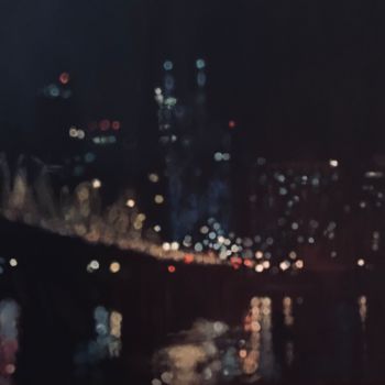 Pintura titulada "City lights" por Keef Art, Obra de arte original, Acrílico