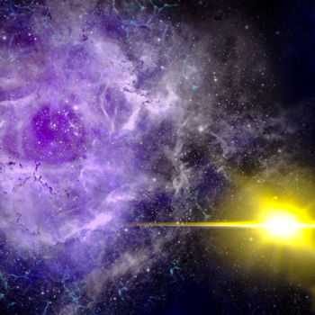 Digital Arts titled "Nebula of Stars" by Keep Magic, Original Artwork, Digital Painting