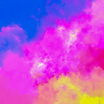 Digitale Kunst mit dem Titel "Violet clouds" von Keep Magic, Original-Kunstwerk, Digitale Malerei