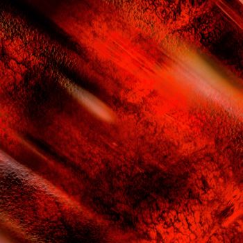 Digitale Kunst mit dem Titel "Red Dragon Skin" von Keep Magic, Original-Kunstwerk, Digitale Malerei Auf Keilrahmen aus Holz…