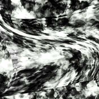 Arte digitale intitolato "Twistend Skys" da Keep Magic, Opera d'arte originale, Pittura digitale Montato su Telaio per barel…