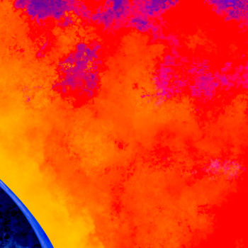 Digital Arts titled "Burning Atmosphere" by Keep Magic, Original Artwork, Digital Painting