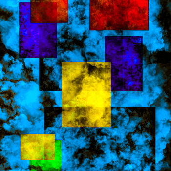 Grafika cyfrowa / sztuka generowana cyfrowo zatytułowany „Framed Clouds” autorstwa Keep Magic, Oryginalna praca, Malarstwo c…