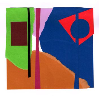 Collages intitulée "collage pour tirage…" par Keip, Œuvre d'art originale, Collages