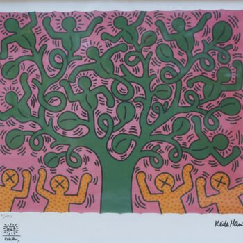 「keith_haring_6」というタイトルの製版 Keith Haringによって, オリジナルのアートワーク
