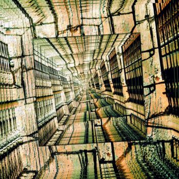 Digital Arts με τίτλο "Cosmic Library" από Keith Surridge, Αυθεντικά έργα τέχνης, Φωτογραφία Μοντάζ