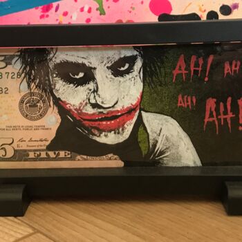 Pintura intitulada "Five dollars "joker"" por Kejo, Obras de arte originais, Acrílico