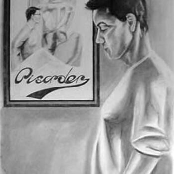 Painting titled "Portrait of a Woman…" by Kel Clarke, Original Artwork, Charcoal