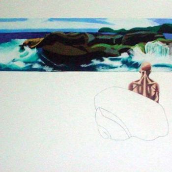Drawing titled "Seashell" by Kel Clarke, Original Artwork, Other