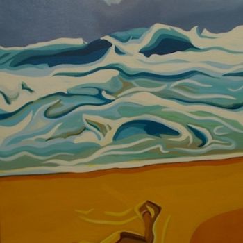 绘画 标题为“Australian Summer -…” 由Kel Clarke, 原创艺术品, 丙烯 安装在木质担架架上