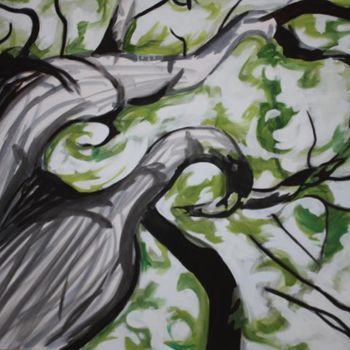 Pintura titulada "Twisted Oak" por Nick Kelleher, Obra de arte original