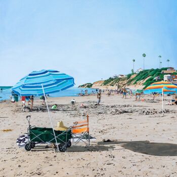 Pintura titulada "The Beach" por Kelley Hudson, Obra de arte original, Acrílico