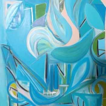 Pintura intitulada "abstrait17" por Kelly Mathieu, Obras de arte originais, Acrílico