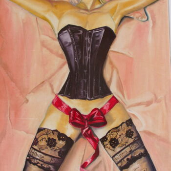 Painting titled "Cadeau D'amour" by Kelly Wayne, Original Artwork, Acrylic