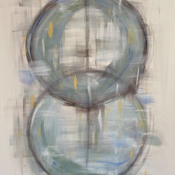 Peinture intitulée "circle of influence" par Kelly S., Œuvre d'art originale, Acrylique