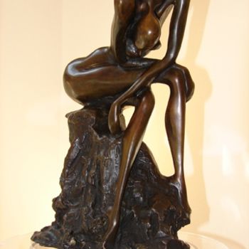 Sculpture intitulée "La pensée" par Kelsy, Œuvre d'art originale