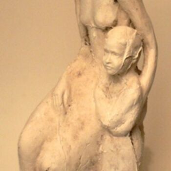 Sculpture intitulée "Mére et l'enfant (M…" par Kelsy, Œuvre d'art originale