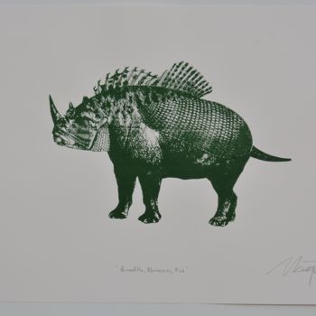 "Armadillo,Rhinocero…" başlıklı Baskıresim Kelvin Chap tarafından, Orijinal sanat, Serigrafi