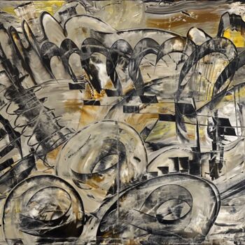 Malerei mit dem Titel "Change Nr 9 Arc" von Kemal Yazici, Original-Kunstwerk, Öl