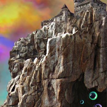 Arts numériques intitulée "chateau fort" par Kempfi, Œuvre d'art originale