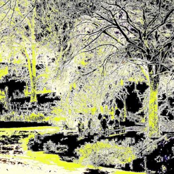Fotografia intitolato "Central Park Snow 8…" da Ken Lerner, Opera d'arte originale, Fotografia digitale