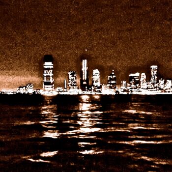 Photography titled "New Jersey Skyline…" by Ken Lerner, Original Artwork, Digital Photography