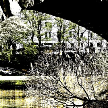 Fotografia intitolato "Central Park Throug…" da Ken Lerner, Opera d'arte originale, Fotografia digitale
