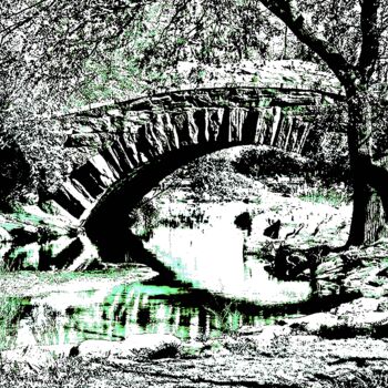 Фотография под названием "Bow Bridge Central…" - Ken Lerner, Подлинное произведение искусства, Цифровая фотография