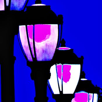 Fotografía titulada "Lamps 1e" por Ken Lerner, Obra de arte original, Fotografía digital