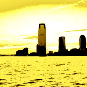 Fotografia intitolato "New Jersey Skyline…" da Ken Lerner, Opera d'arte originale, Fotografia digitale