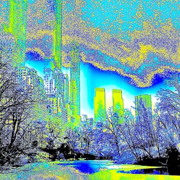 Photographie intitulée "Central Park and Ce…" par Ken Lerner, Œuvre d'art originale, Photographie numérique
