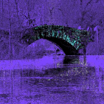 Fotografia intitolato "Bow Bridge Central…" da Ken Lerner, Opera d'arte originale, Fotografia digitale