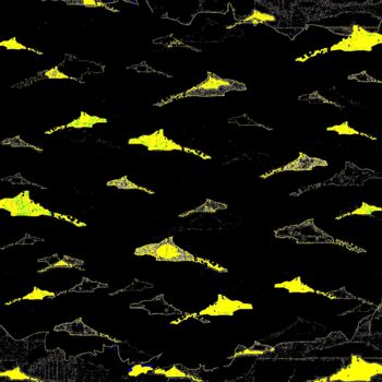 Photographie intitulée "Sharks Everywhere 2…" par Ken Lerner, Œuvre d'art originale, Photographie numérique