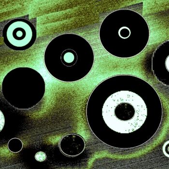 Photography titled "Dotted Spirals 2e3d" by Ken Lerner, Original Artwork, Digital Photography
